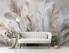 Fototapete Federn Weiß Natur