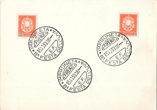 Mit sonderstempel - ak,