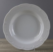 Hutschenreuther Viktoria weiß tiefer Teller Suppenteller Ø ca. 21,8 cm