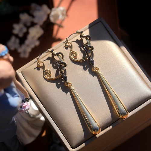 Ohrringe klappbügel golden - klappbügel,