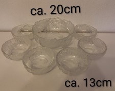 Salatschüssel Set Schüssel Schale Puddingschüssel Dessertschüssel Schälchen Glas