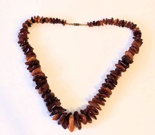 Bernsteinsplitterkette natur