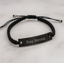 Custom Engraved Black Bar