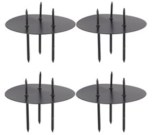 Kerzenhalter schwarz Metall