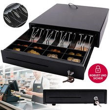 Kassenlade Kassenschublade aus Stahl mit Untertischhalterung RJ-12-Anschluss