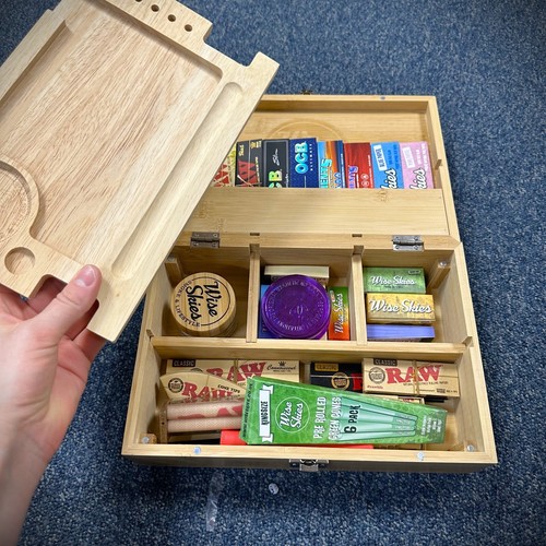 Bambus luxus rolling box set - rolling,