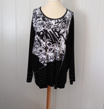 CHALOU, Shirt , schwarz weiß