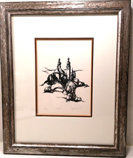 Tuschezeichnung  Ansicht von