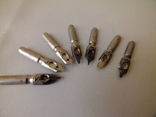 7 alte Federn von Heintze und Blankertz, 3 mit Aufschrift Redis