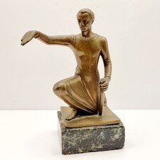 Antike Art Deco Bronze Bettler