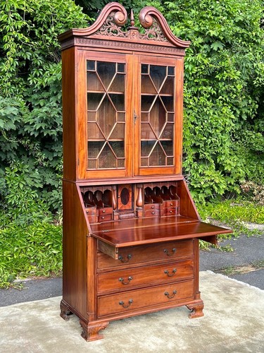 Biedermeier sekretär vitrine - biedermeier,