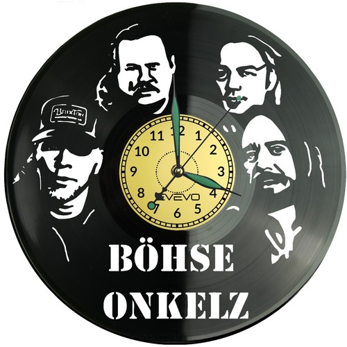 Böhse onkelz vinyl - böhse, wanduhr