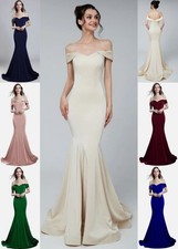 Mermaid Abendkleid Ballkleid Brautkleid Kleid Braut Schulterfrei