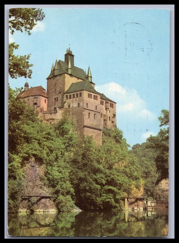 Ansichtskarte burg kriebstein - ansichtskarte,