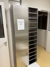 Reinraum Edelstahl Hochschrank 2-türig 85x40x210 cm