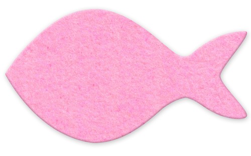 Doppelidee fisch filz glas - fisch,