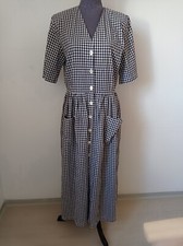 ROSSANA DIVA Kurzarmkleid Damen Gr. DE 40 schwarz-weiß Casual-Look