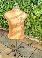 Vintage Antike Schneiderpuppe Massiv Gusseisen Büste Schaufensterpuppe