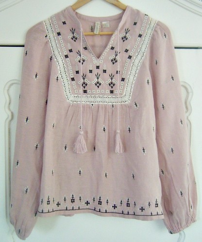Süsse folklore bluse 42 - h&m, folklore-bluse
