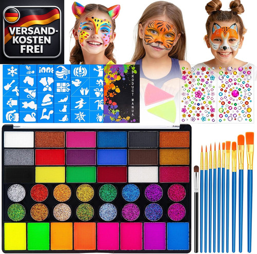 Kinderschminken set mit - kinderschminken,