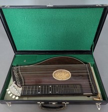 Antike Zither im Koffer Zupfinstrument 1, Hälfte 20. Jhd.