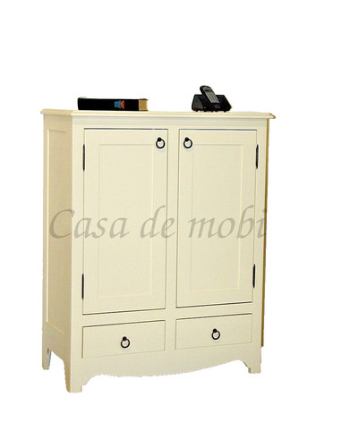 Massivholz kommode creme