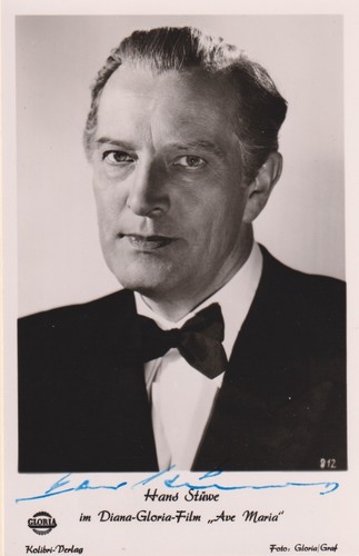 Hans stüwe original autogramm - stÜwe,