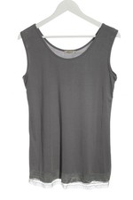 GOZZIP Basic Top Damen Top Gr. DE 34 hellgrau Casual-Look
