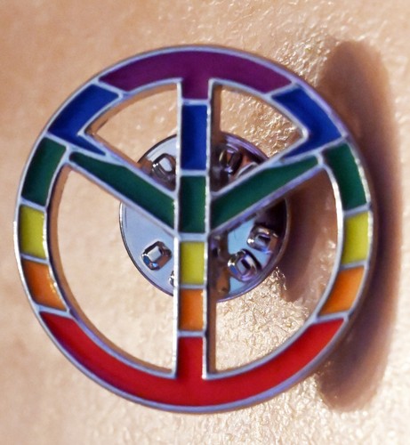 Pin peace zeichen - pin, bunt