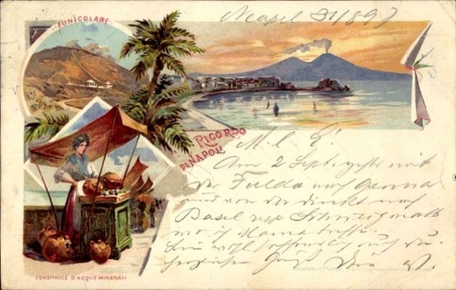 Litho napoli neapel campania - napoli,