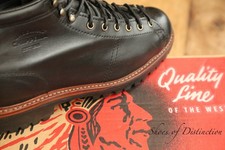 Chippewa Schwarz Leder Derby