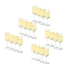 20 Stück 1/12 Miniatur Tasse Weingläser Trinkset Puppenstube Dekore