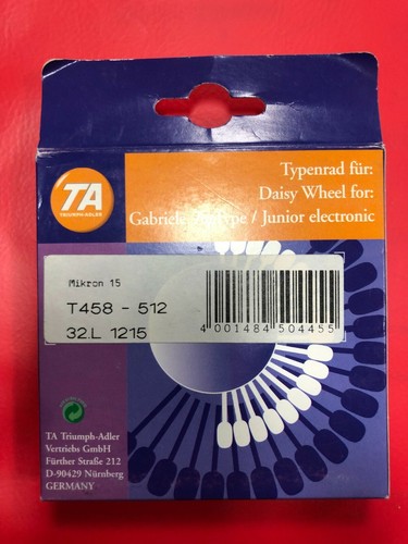 Typenrad t458 512 mikron 15 - ta,