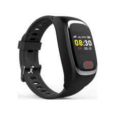 Notrufuhr in schwarz mit aktivierter SIM & GeoTRAX Portal