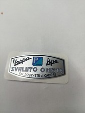 Aufkleber Vespa Händlerschild