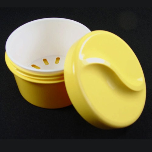 Spangendose gebissdose gelb - spangendose,