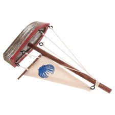  Holzschiff Deko Segelboot