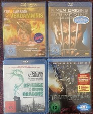 4 Blue-ray, X-Men, Transformers, Verdammnis, Revenge of the green Dra NEU & OVP 