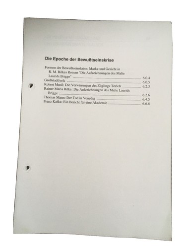 Die epoche der - die,