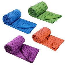 Yoga Handtuch, Yogadecke, Rutschfest, Schnell trocknend, 180x60cm, XXL Yogamatte