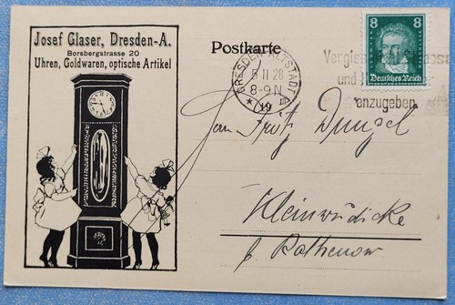 Dresden postkarte 1928 - #,