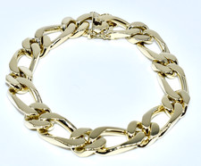 Figaro armband massiv 585 - figaro, 585/14