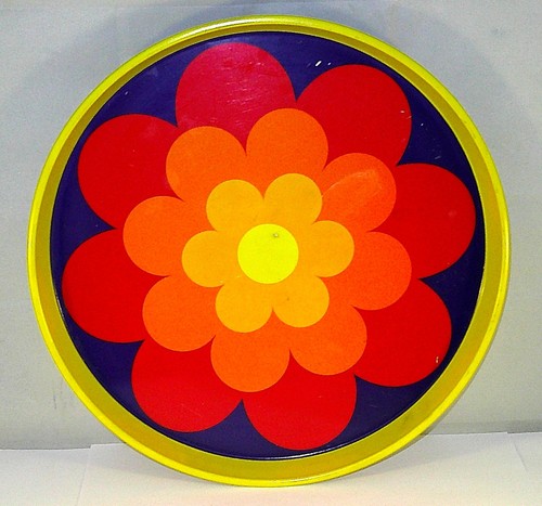 Vintage tablett pril - vintage, pril-blumen