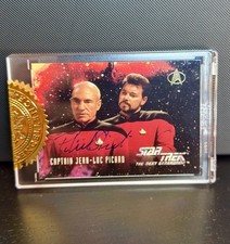 PATRICK STEWART - Picard - Star Trek The Next Generation - Signed Trading Card 