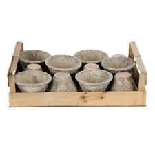 Harztopf Replikat rustikaler Tontopf mit dekorativer Patina 14cm Innenmaß 