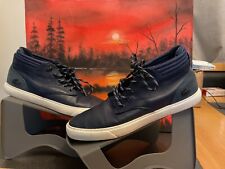 Herren Lacoste Navy Leder Blau