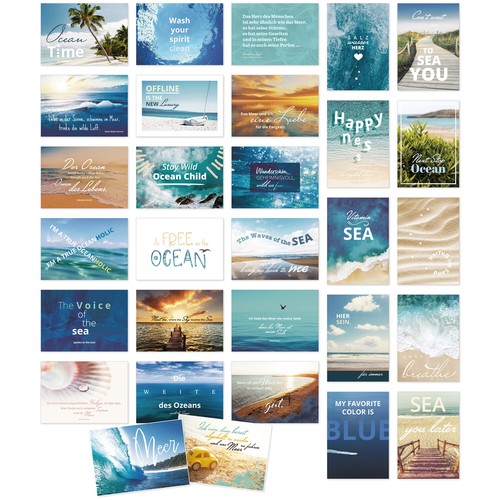 Postkarten meer strand - meer,