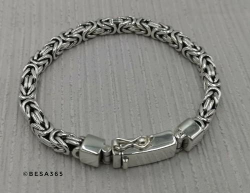 Königsarmband 5x5mm silber - königsarmband,