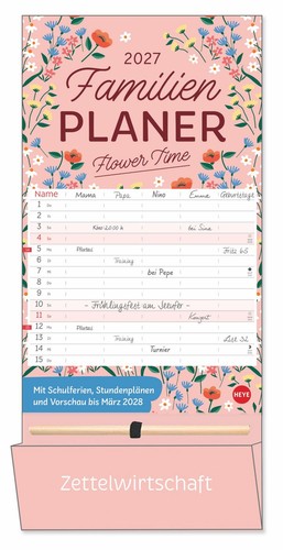 Deko familienplaner mit tasche - deko-familienplaner,