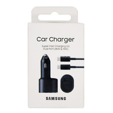 Original Samsung 45W Schnellladegerät Auto-ladegerät Dual Port USB-C Car Charger